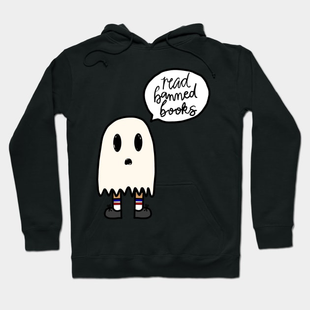 Read Banned Books ghost Hoodie by tris96mae